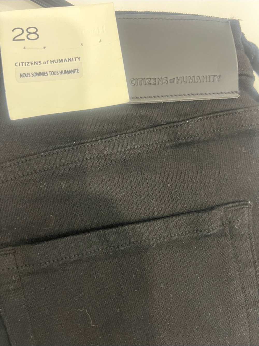 Citizens Of Humanity Black Wide-Leg High-Rise Jeans - Picture 8 of 11